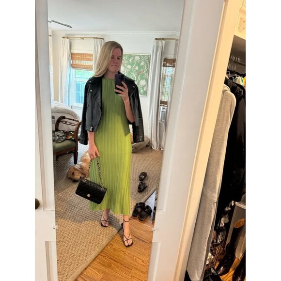 Atlein Plissé Pleated Midi Dress – Women’s Size S - Picture 14 of 16